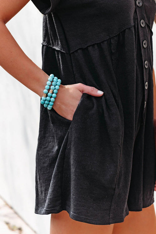 Chicer Business Kurzer Jumpsuit mit Kurzen Ärmeln
