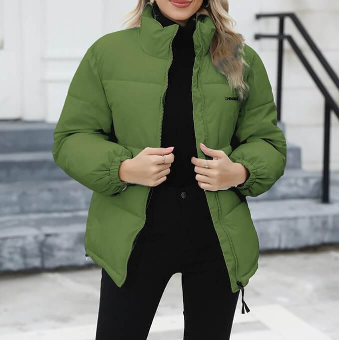 Gefütterte Damen Winterjacke mit Kapuze