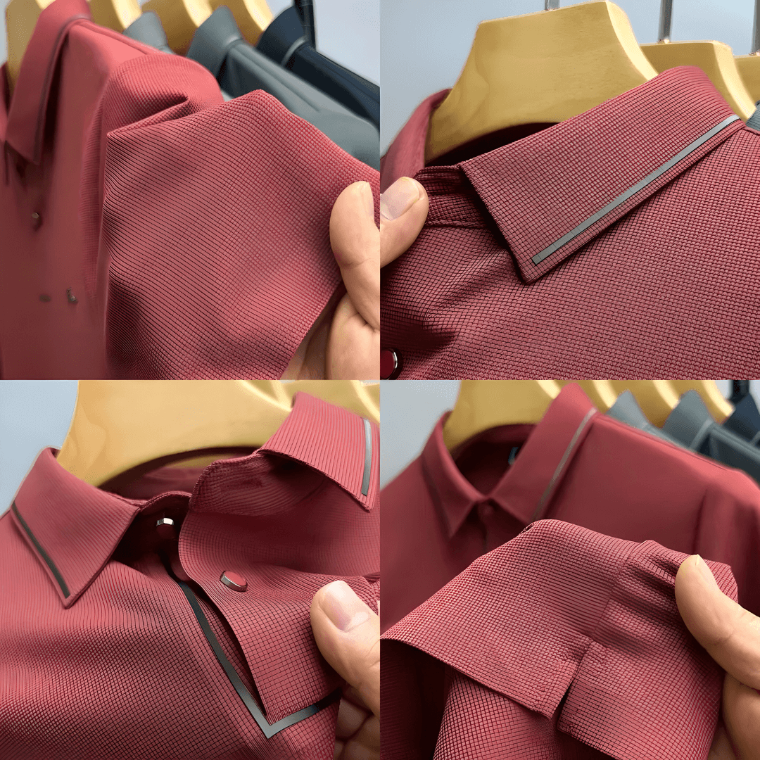 Luxuriöses Kurzarm-Poloshirt 1+1 Gratis