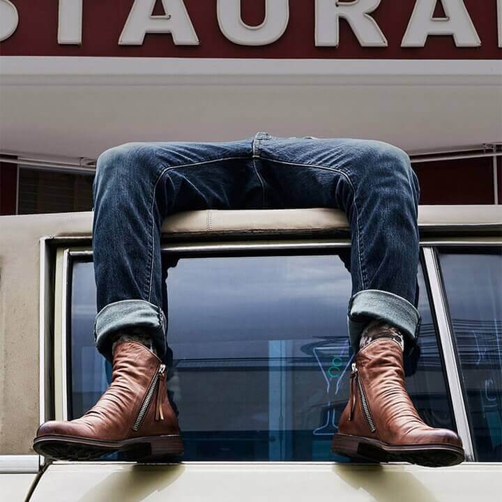 Lässige Herren Lederstiefel