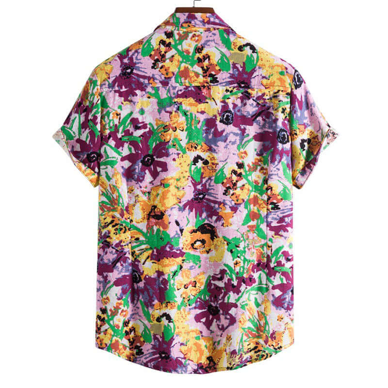 Blumen Kurzarmhemd Herren: Sommerlich & Stylish