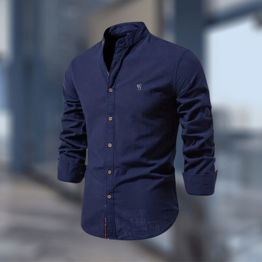Trendiges Langarm-Poloshirt für Herren