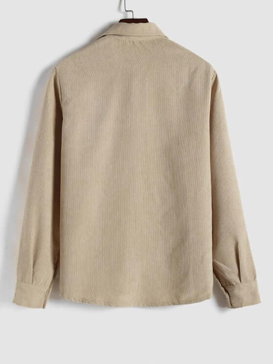 Herren Cordhemd - Casual Langarmhemd - Weich und Stilvoll