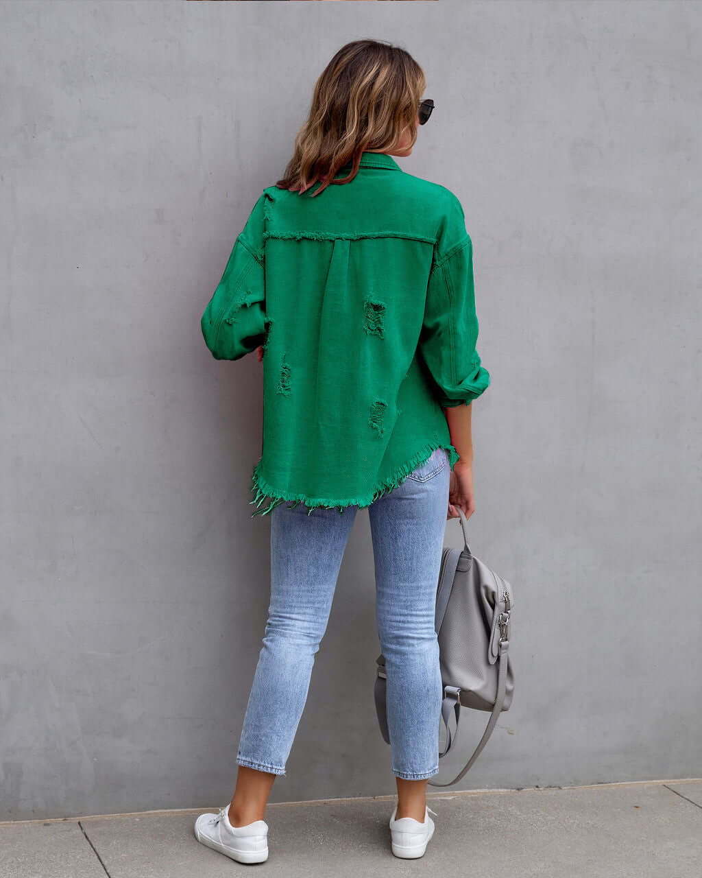 Stylische Denim Jacke Damen