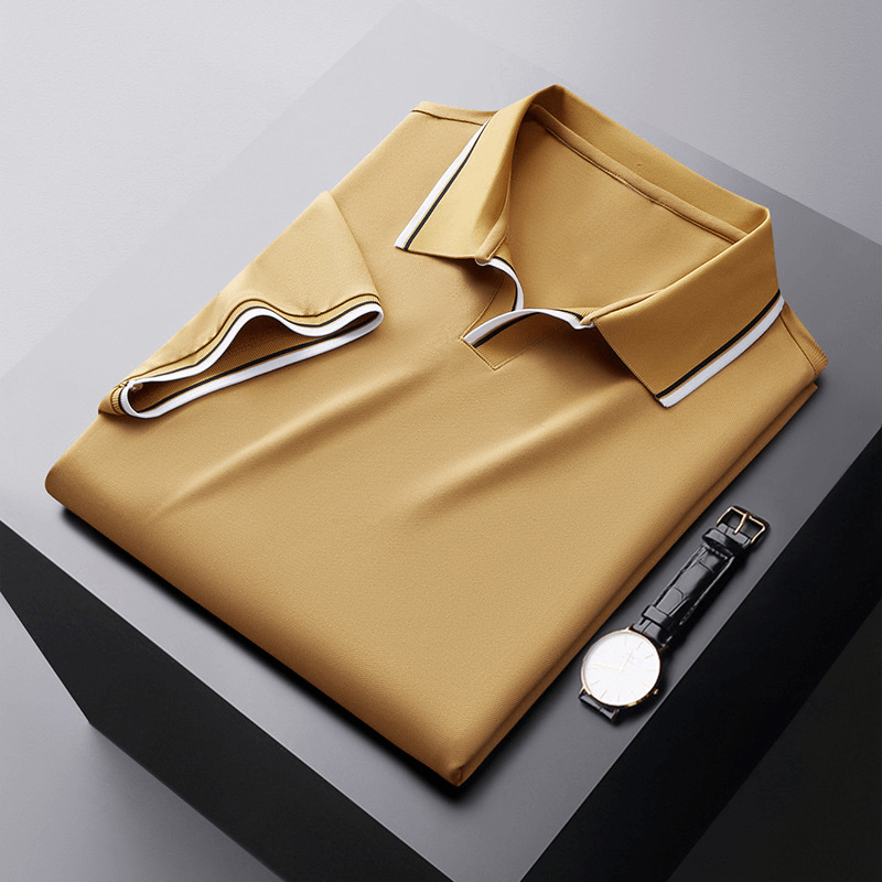 Elegantes Seiden-Poloshirt für Herren