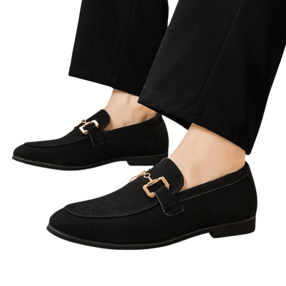 Luxuriöse Herren Wildleder Slipper