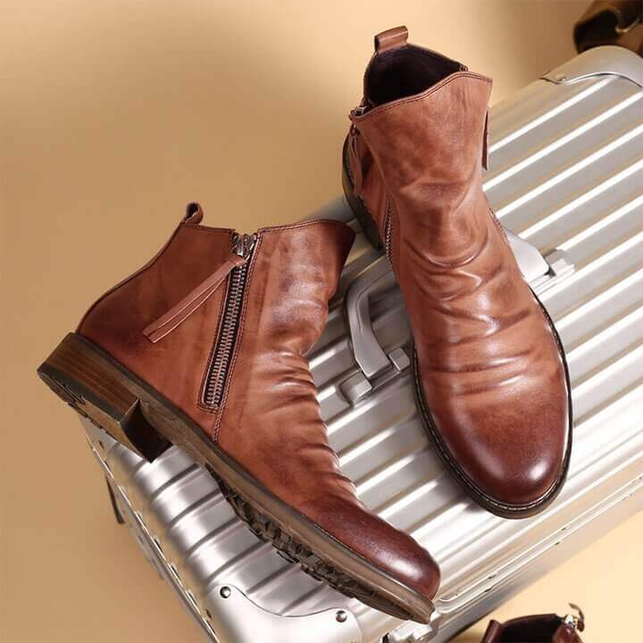 Lässige Herren Lederstiefel