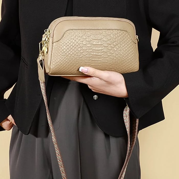 Greta™ - Umhängetasche aus Leder mit Alligatormuster
