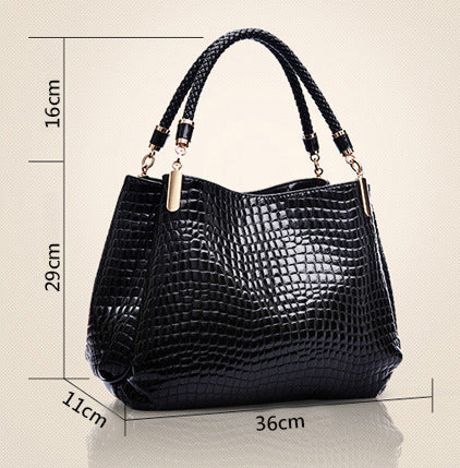 Tessa™ - Stilvolle Handtasche mit Krokodilmuster