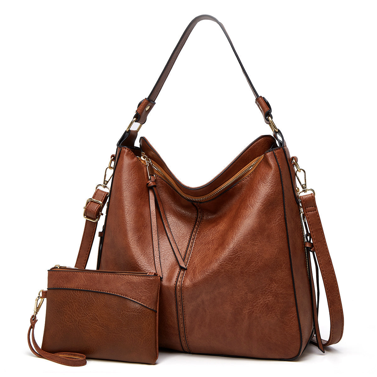 Freya | Elegante Leder-Einkaufstasche mit großem Fassungsvermögen