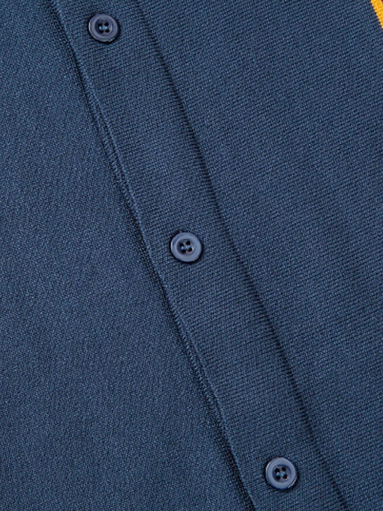 Gestreiftes Herren-Poloshirt mit Knöpfen