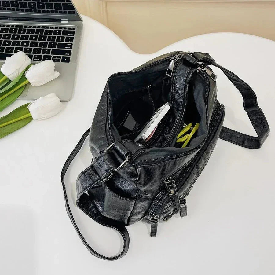 Harper™ - Stilvolle Handtaschen aus veganem Leder im Vintage-Stil