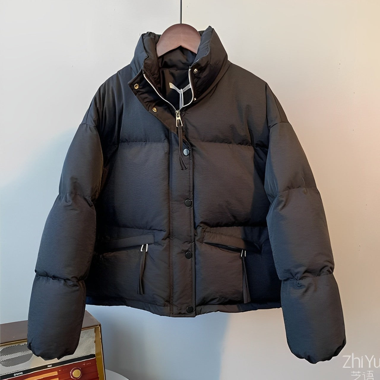 Locker sitzende Jacke mit weicher Baumwollfüllung für Frauen