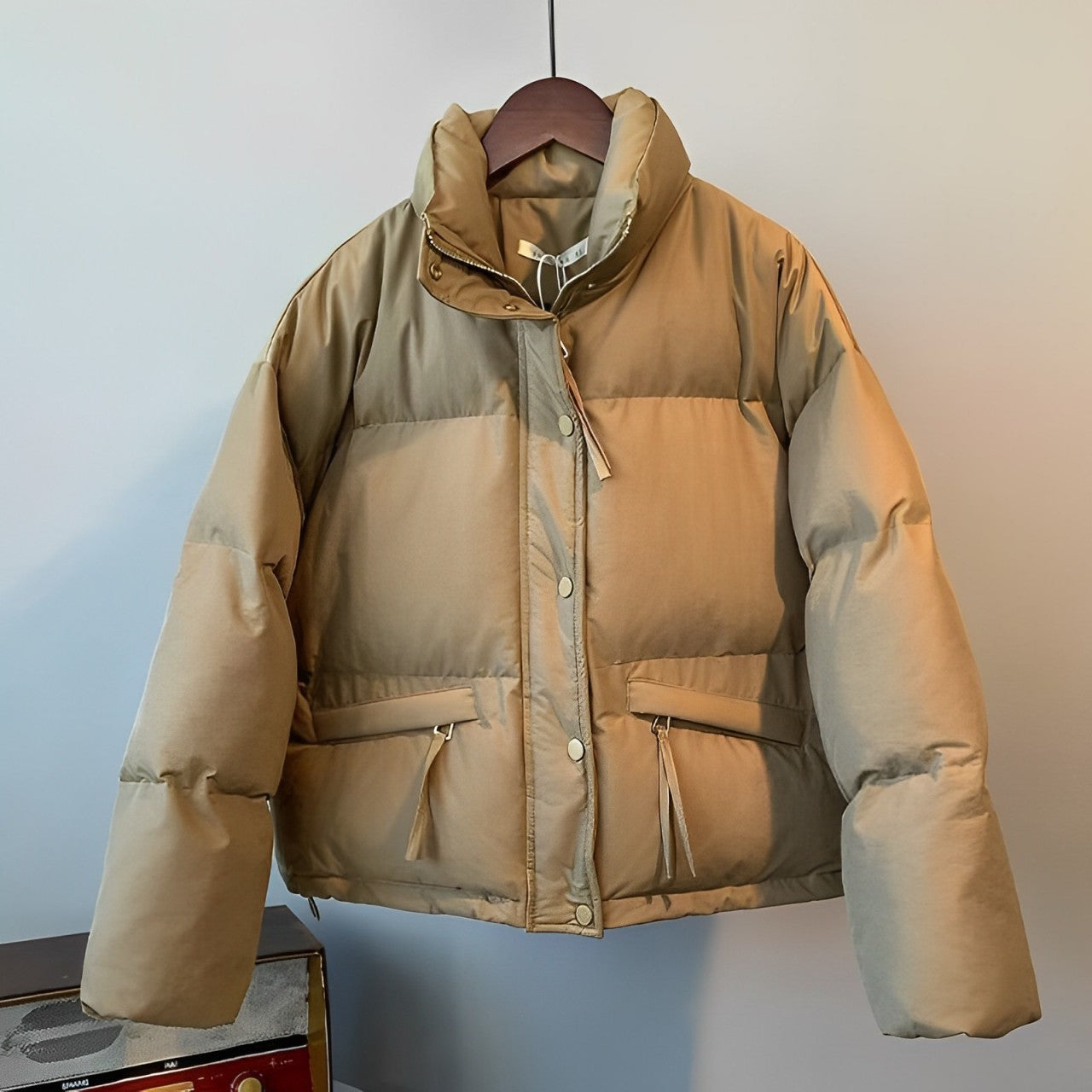 Locker sitzende Jacke mit weicher Baumwollfüllung für Frauen