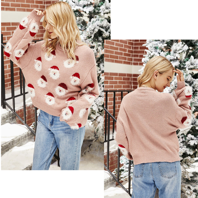 Weihnachtsmann-Pullover für Frauen