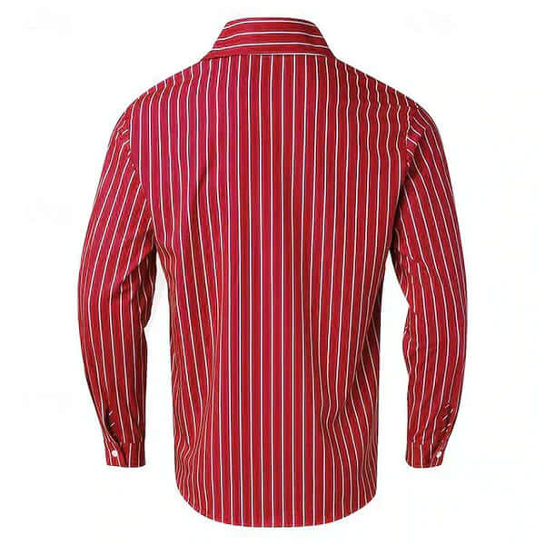 Seidenhemd Herren - Elegant Gestreift