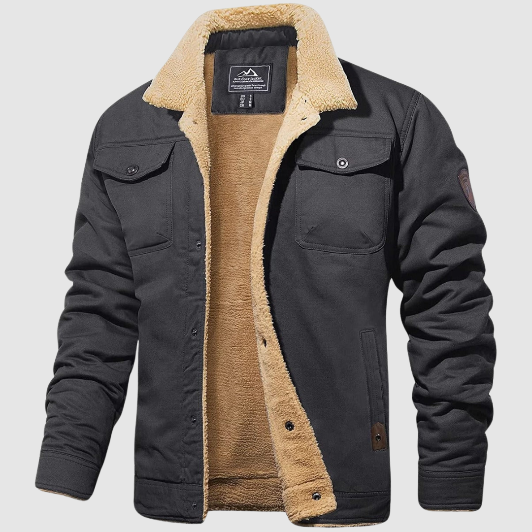 Herren Fleece-gefütterte Utility-Jacke