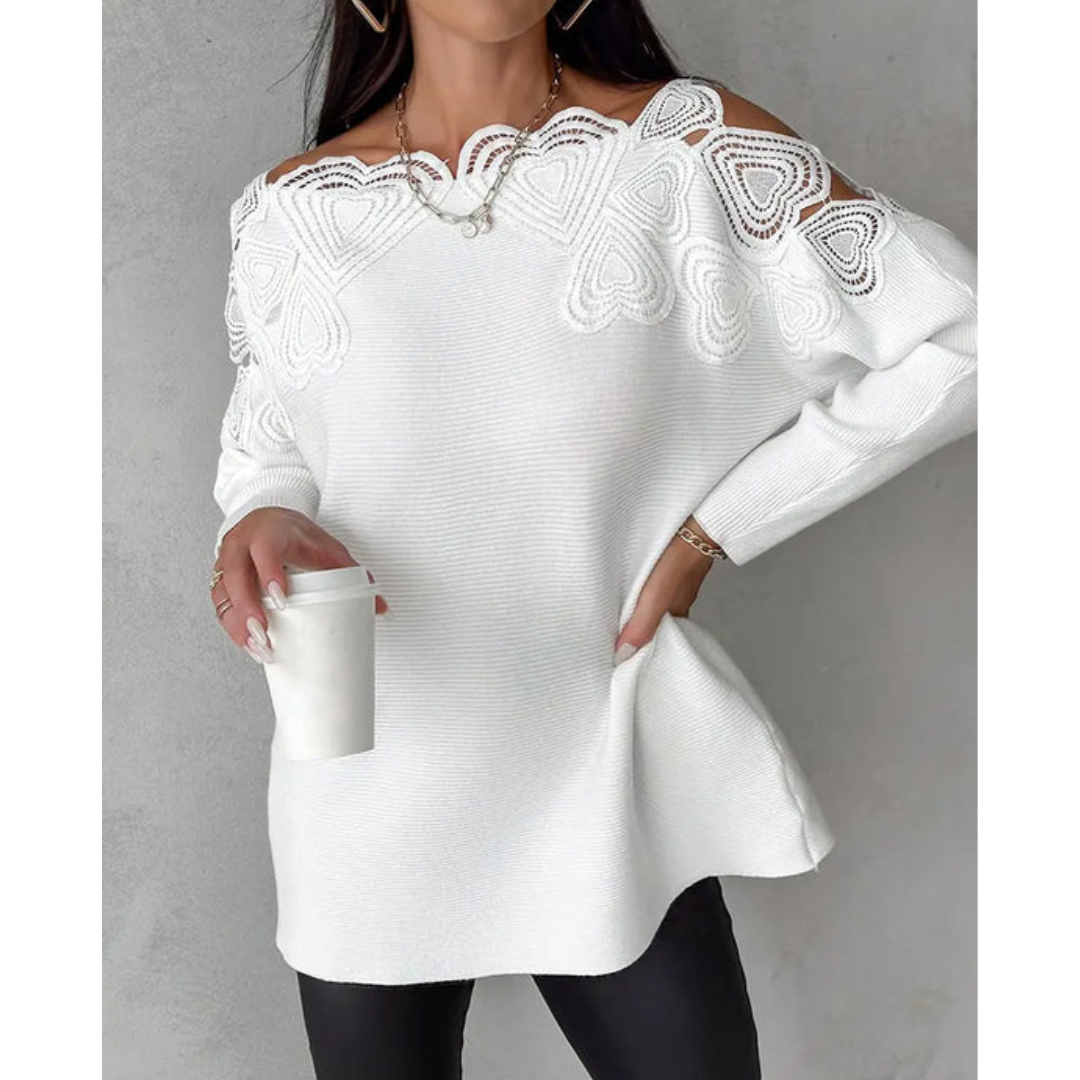 Marles | Damen Langarm Pullover | Bequeme