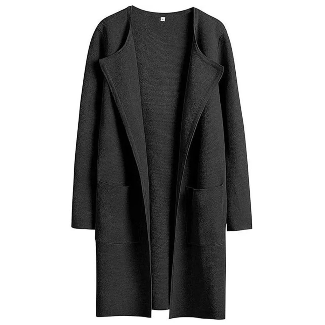 Rhea | Damen Lange Strickjacke | Elegante