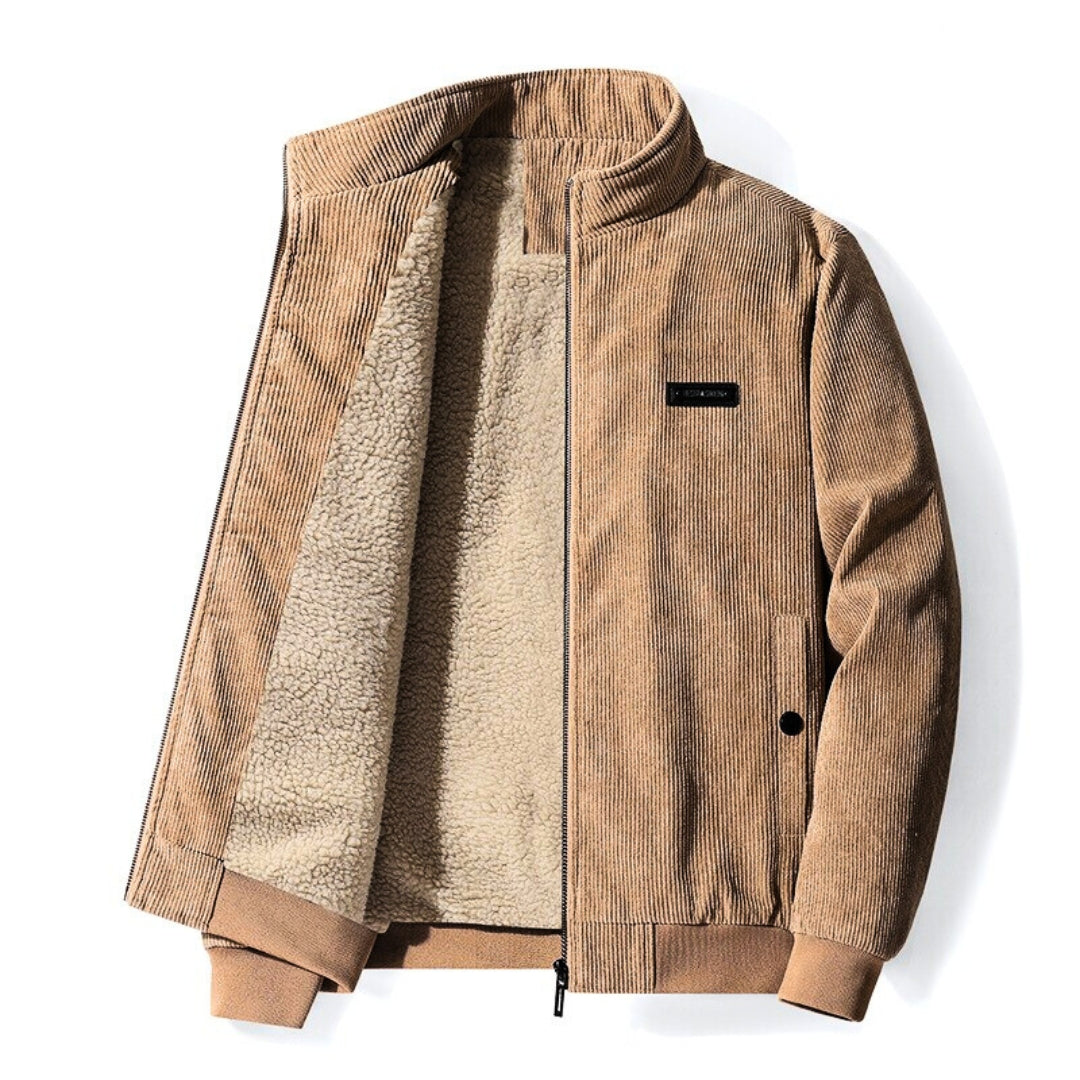 Retro-Sherpa-Cordjacke für Männer