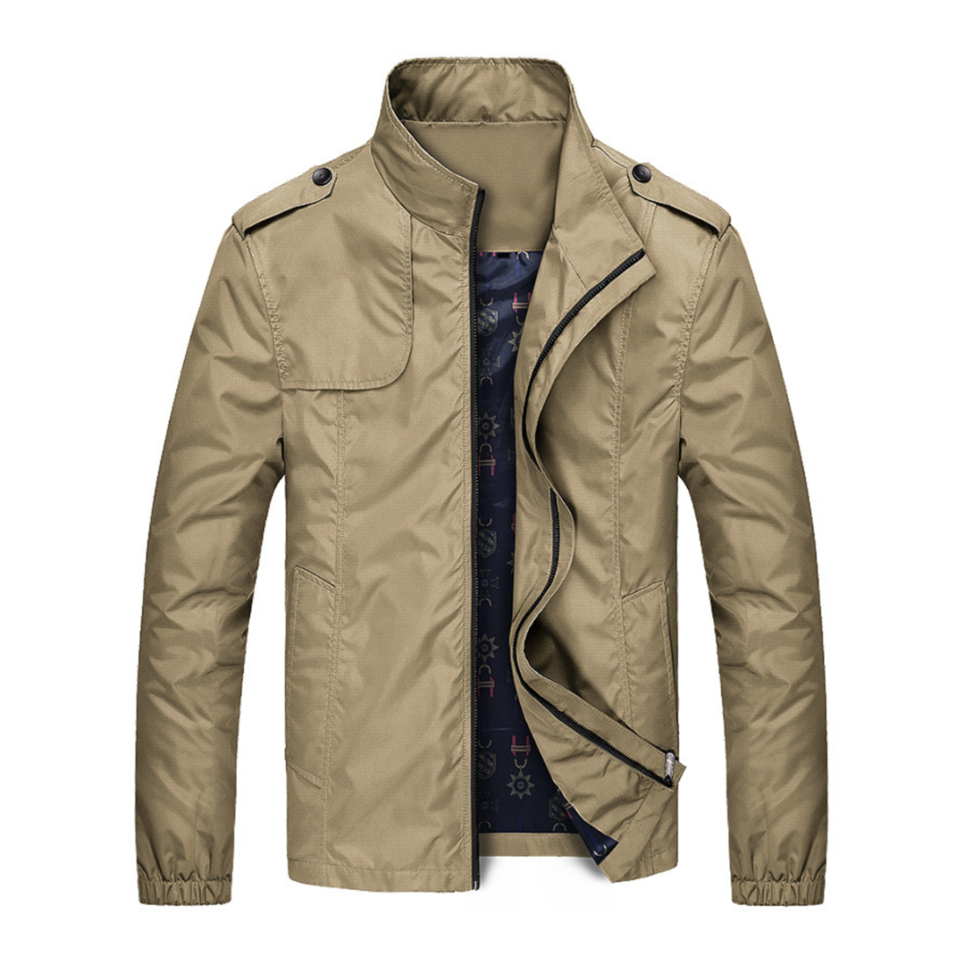 Paul | Herren Biker Bequeme Jacke | Reißverschluss