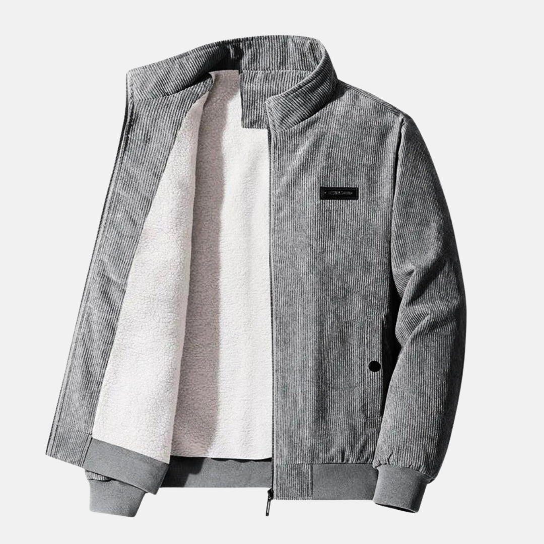 Retro-inspirierte Jacke mit hohem Kragen