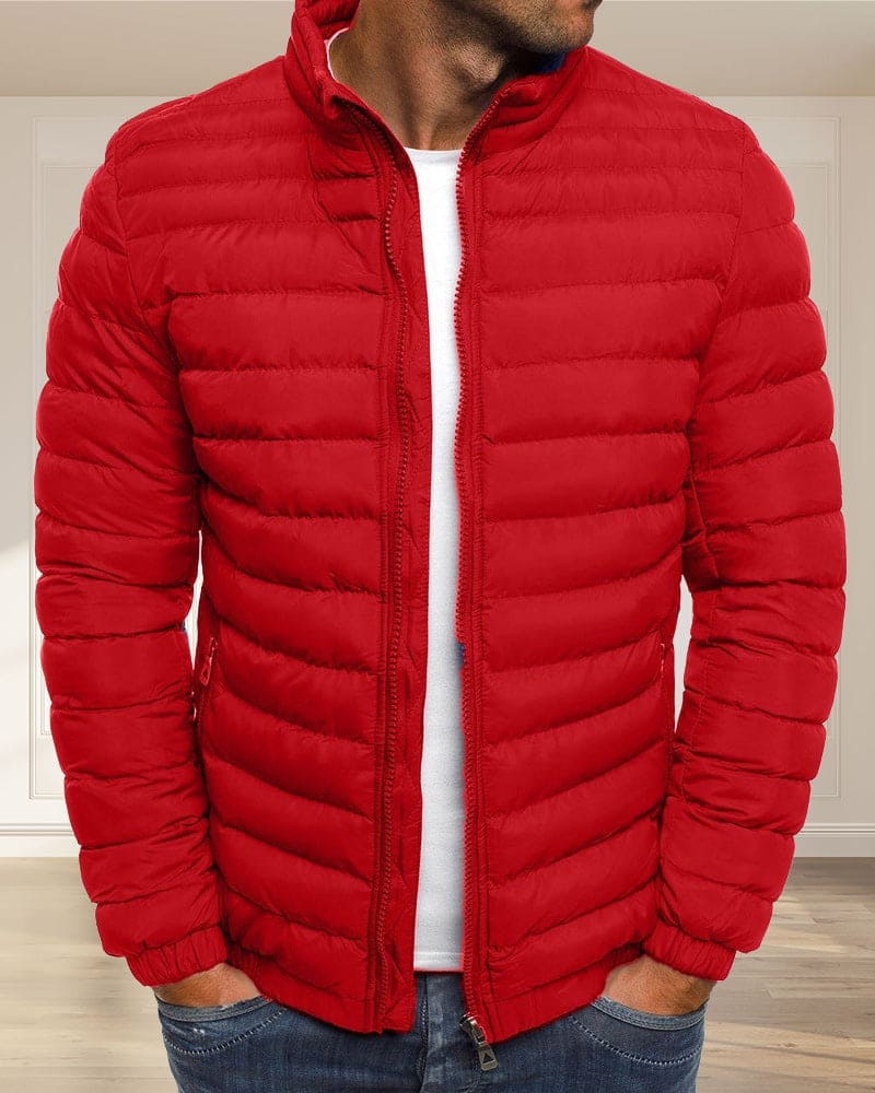 Oskar - Einfarbige Jacke mit Reissverschluss