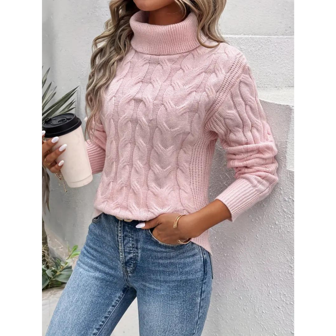 Samrita | Damen Rollkragen Pullover | Strick