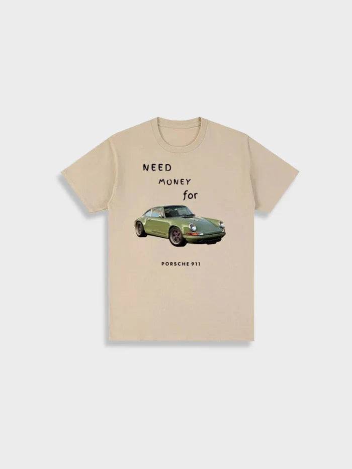 Auto T-Shirt Herren/Frauen Sportwagen Print – Velocity