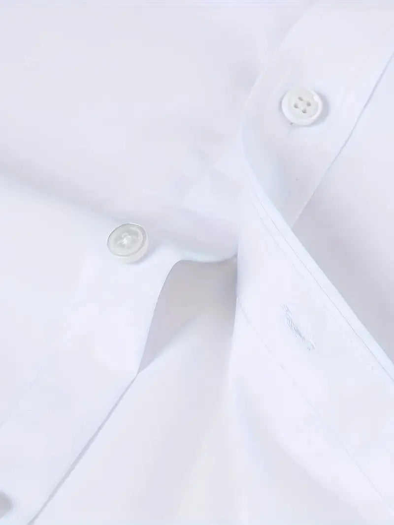 Schwarzes Herrenhemd Elegant Slim Langarm – Alviro