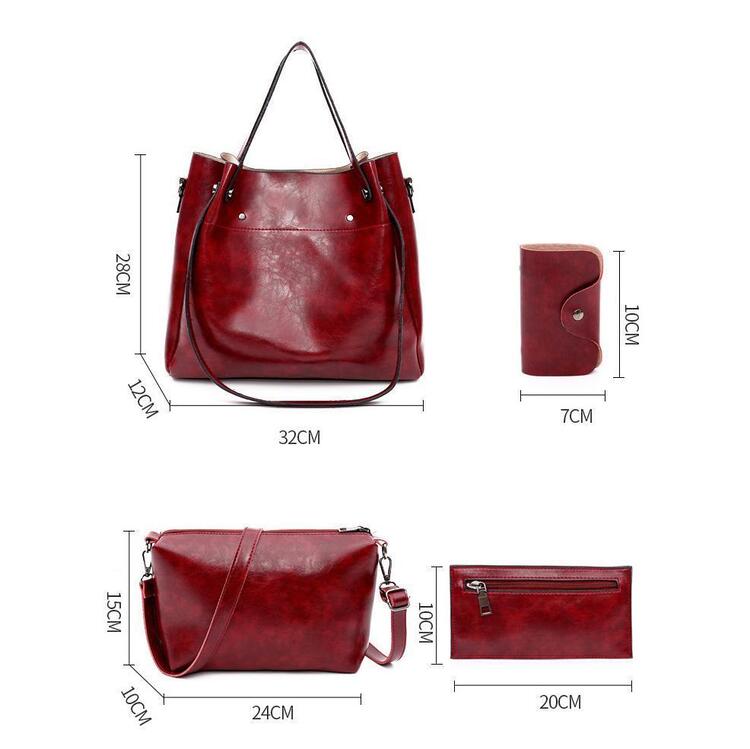 Marlene™ - 4-teiliges Vintage-Taschenset für Damen