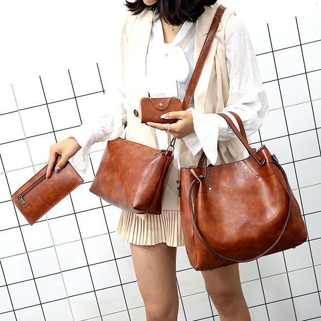 Marlene™ - 4-teiliges Vintage-Taschenset für Damen
