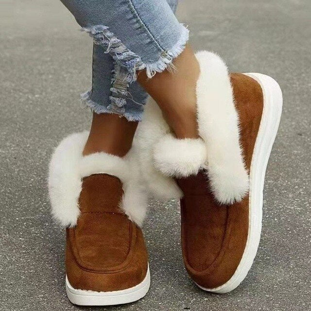 Mia™ - Bequeme, warme Schneestiefel aus Plüschfell
