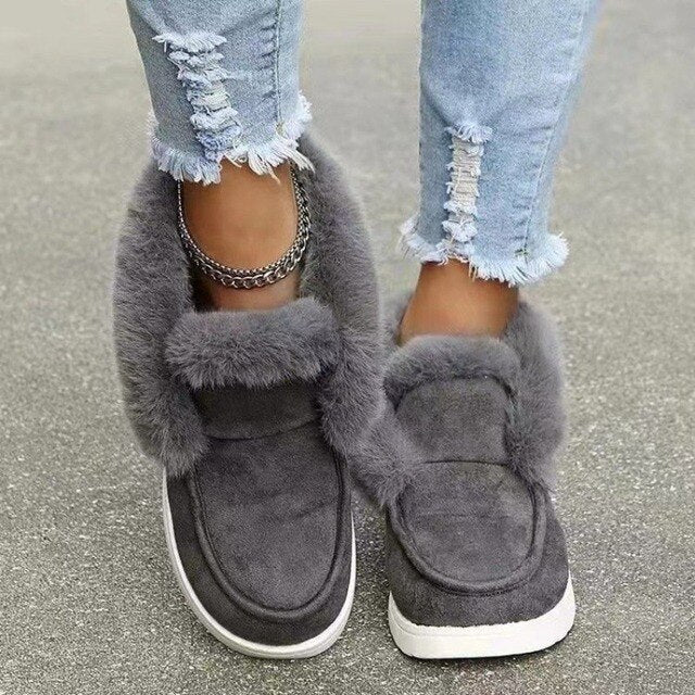 Mia™ - Bequeme, warme Schneestiefel aus Plüschfell