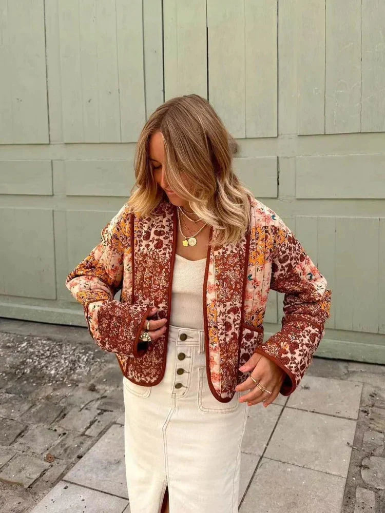 Weich karierte Vintage-Jacke