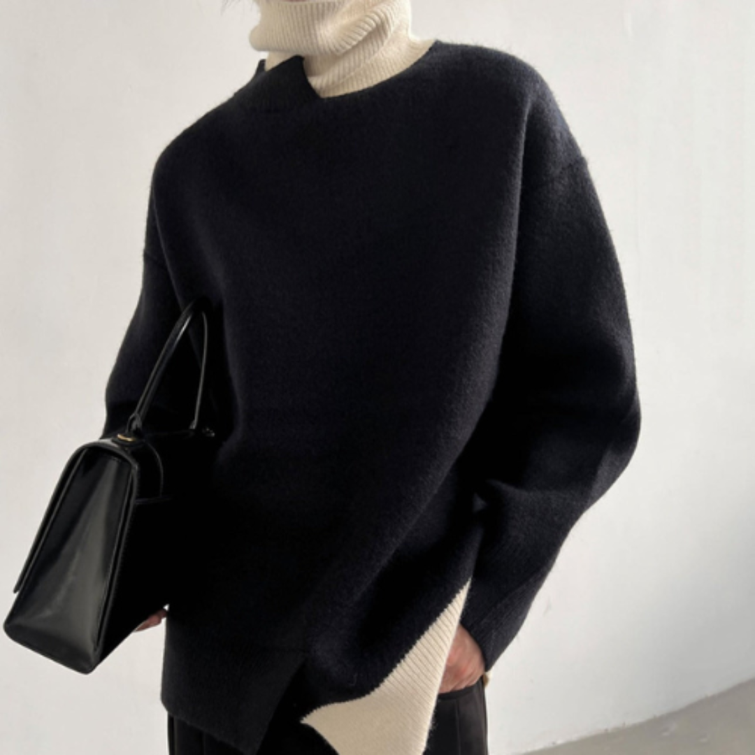 Laurentem | Damen Rollkragen Pullover | Warme