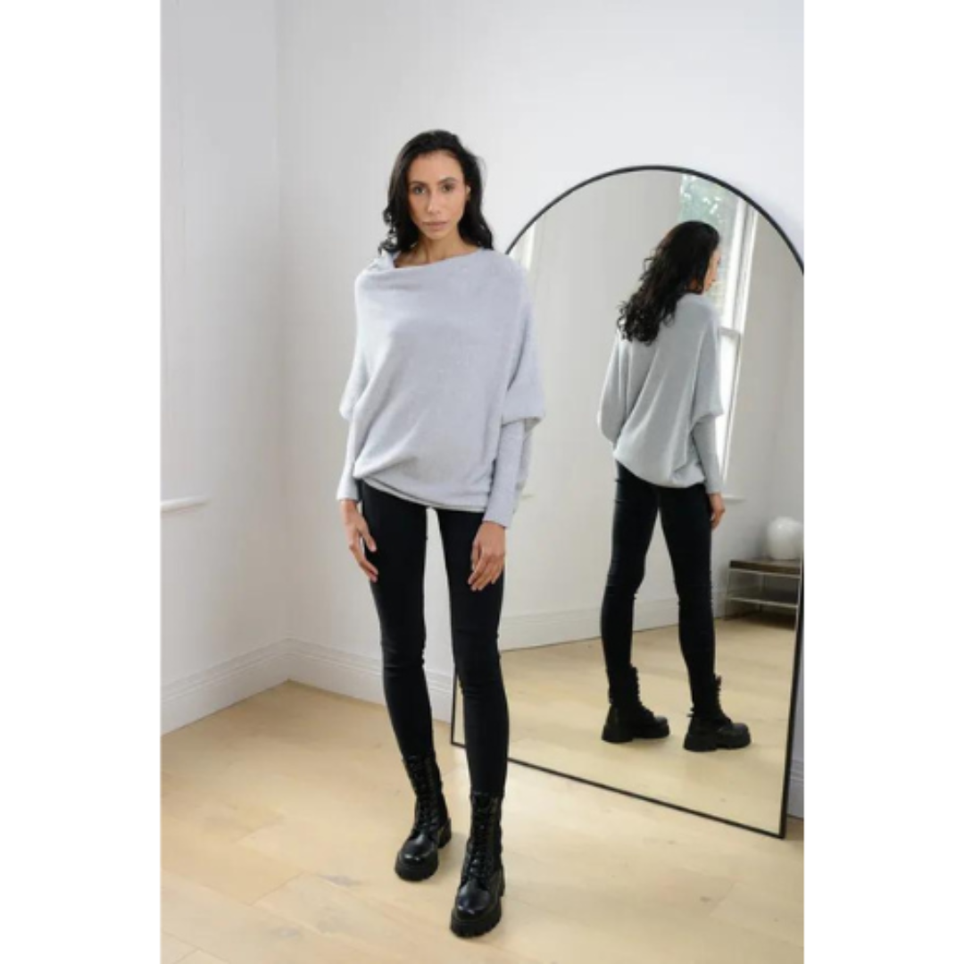Lucienat | Damen Asymmetrischer pullover | Warme