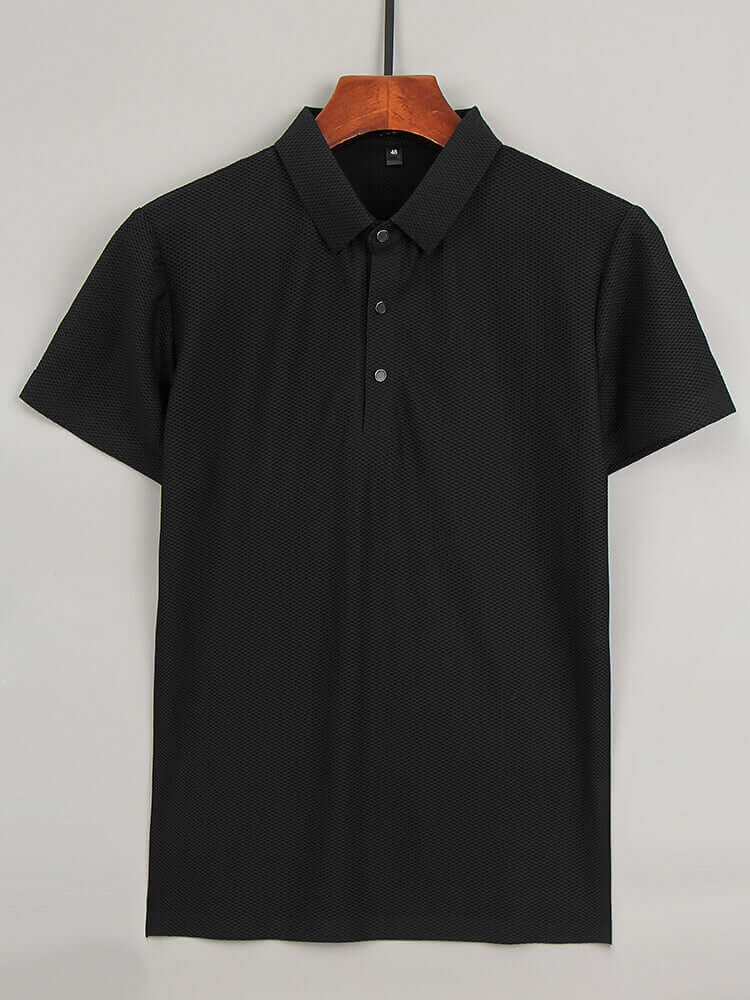 Herren Poloshirt, Eisseide, Modern Fit
