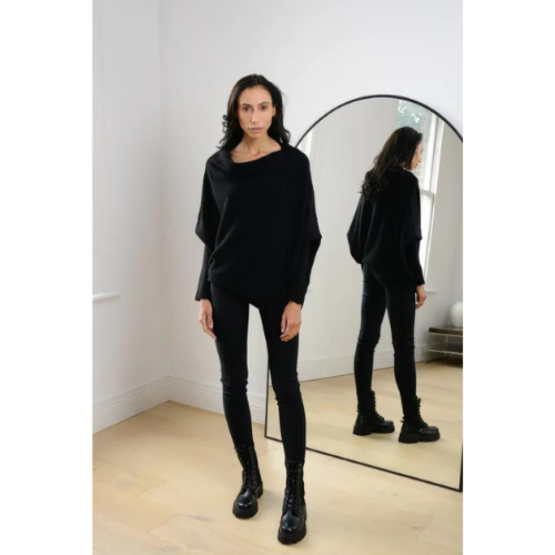 Lucienat | Damen Asymmetrischer pullover | Warme