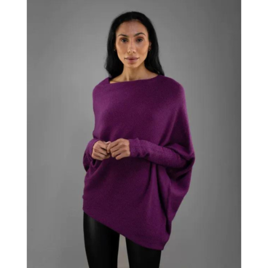 Lucienat | Damen Asymmetrischer pullover | Warme