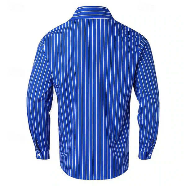 Seidenhemd Herren - Elegant Gestreift