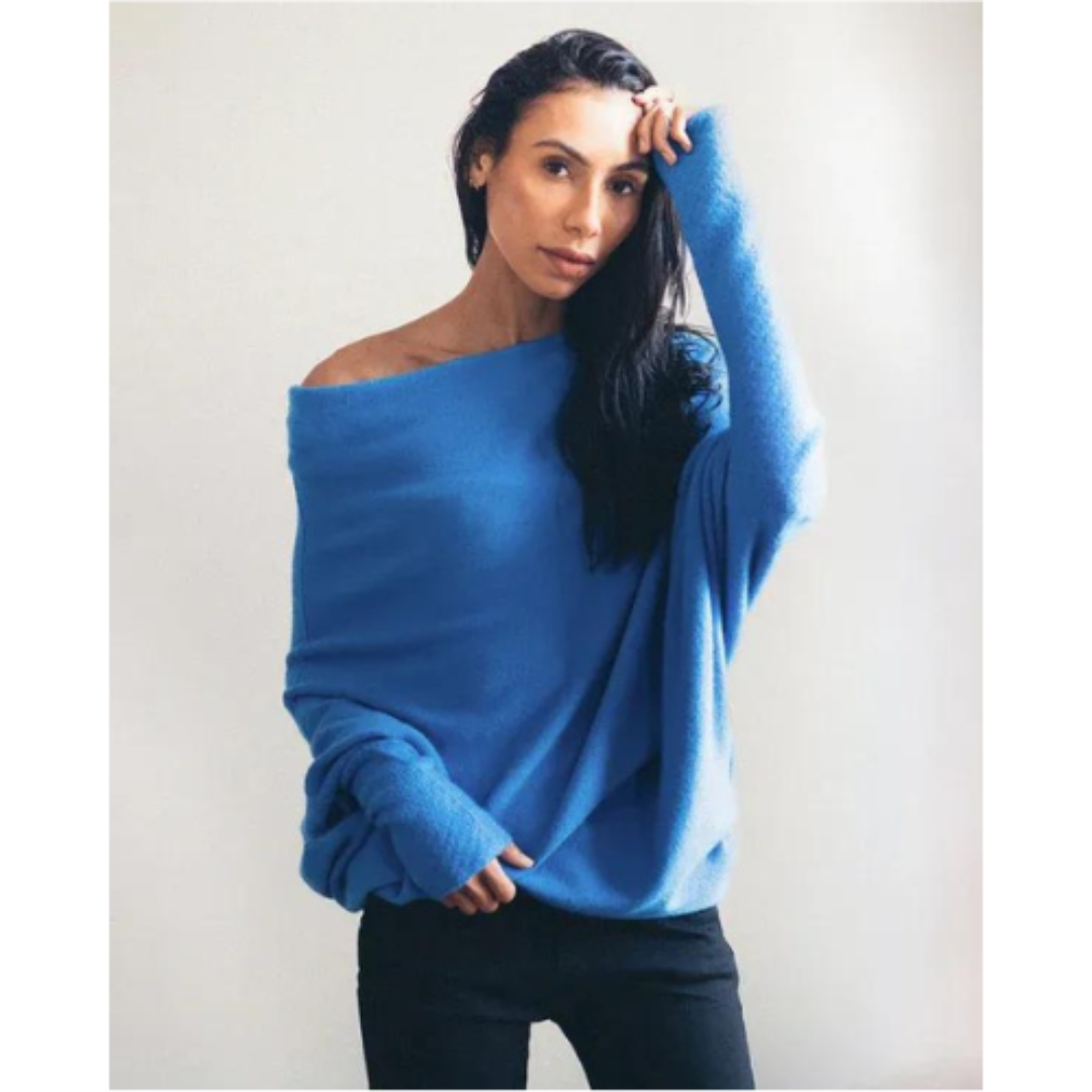 Lucienat | Damen Asymmetrischer pullover | Warme