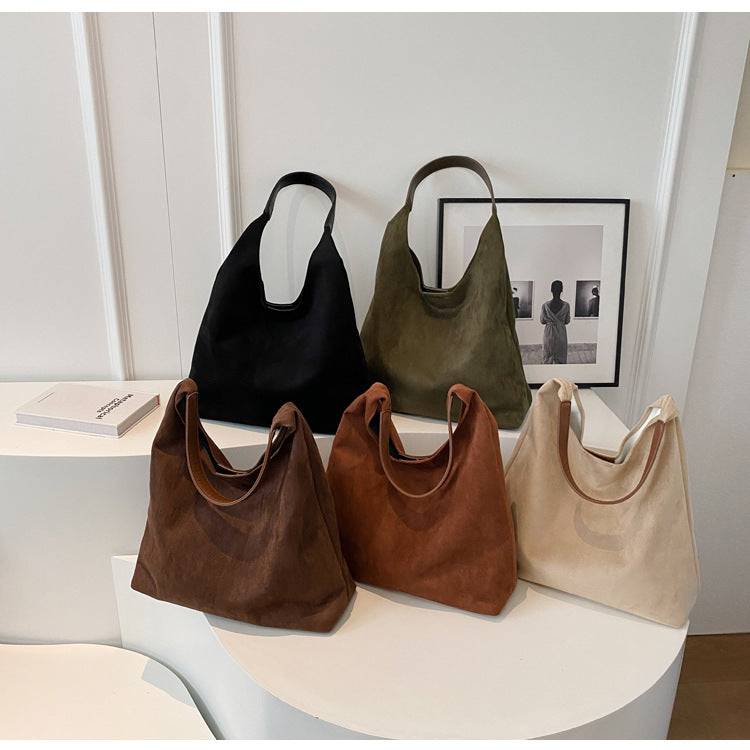 Nathalie | RetroSoft Suede Umhängetasche Set