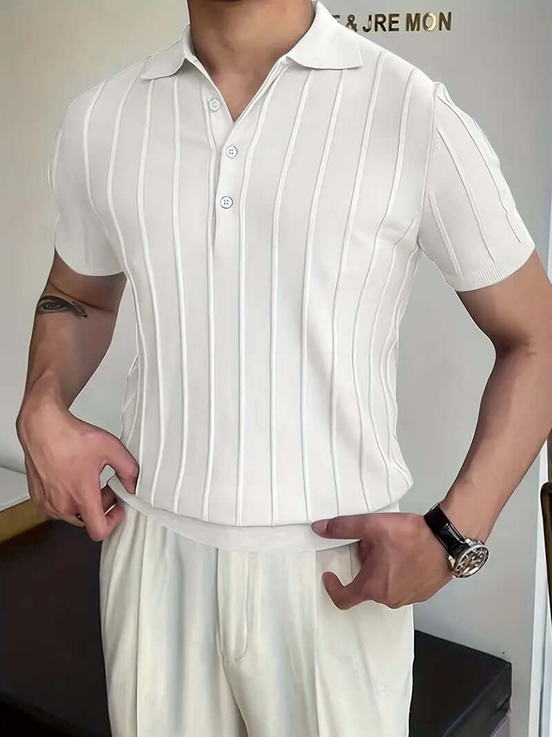 Gestreiftes Chic Poloshirt Herren