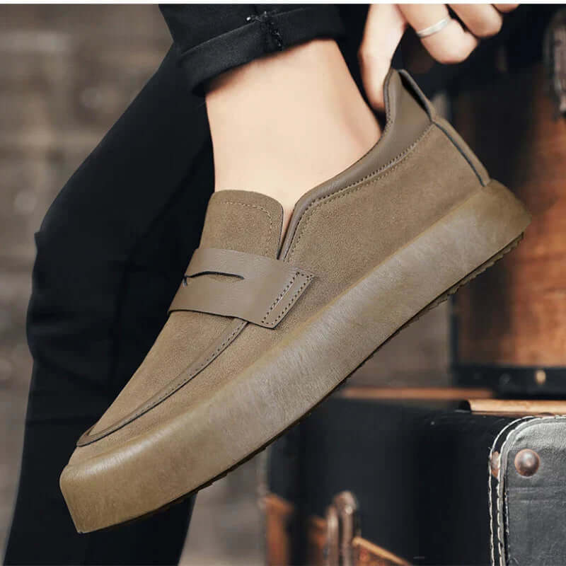Herren Wildleder Slipper - Komfortabel & Elegant