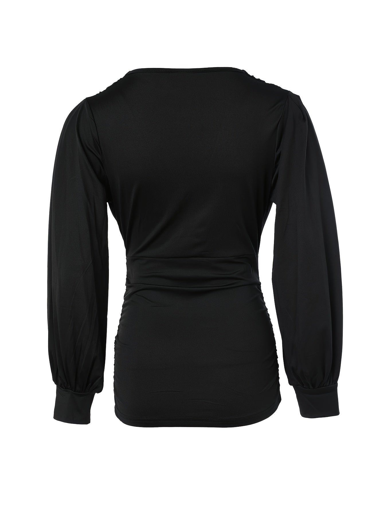 Stylisches V-Ausschnitt-Top mit eleganten Rüschen - Elise
