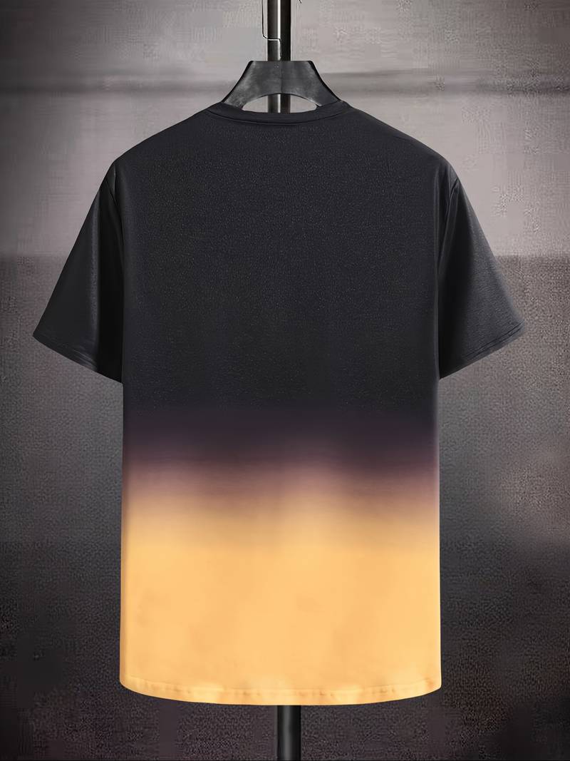 Lässiges Rundhals-T-Shirt mit Schriftzug für Herren