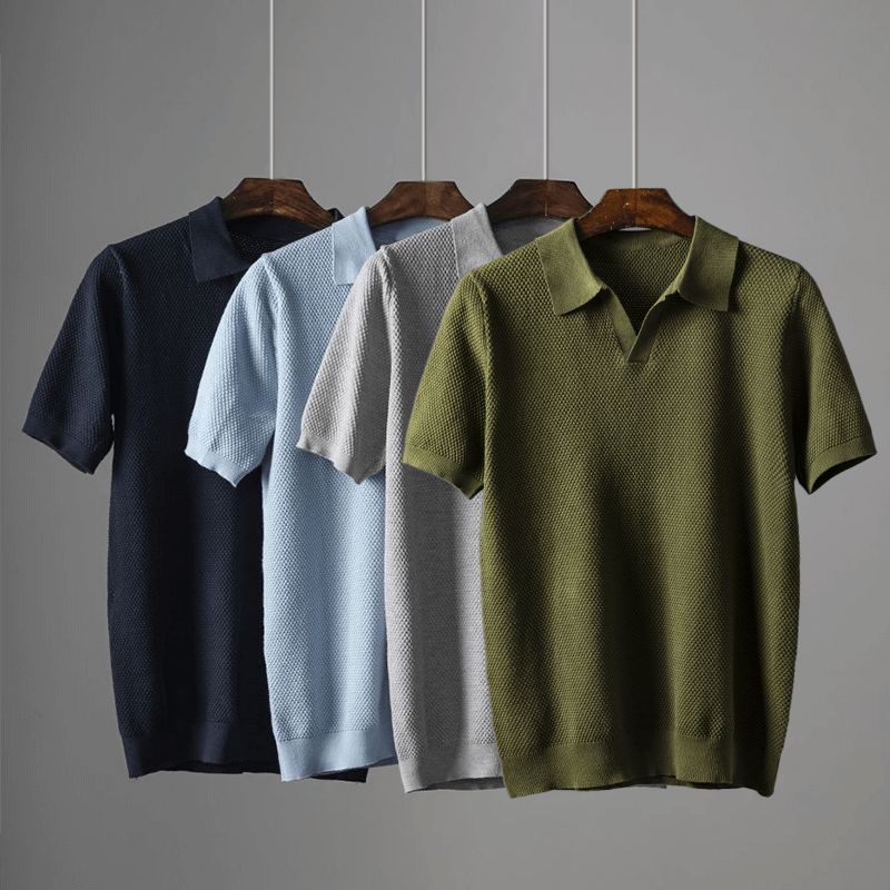 Luxuriöses Poloshirt aus Peruanischer Baumwolle