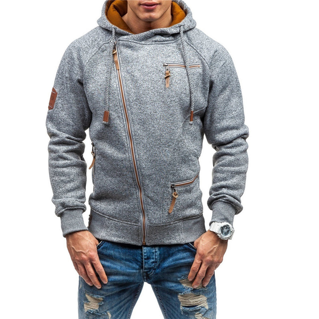 Leonardo | Herren Reißverschluss Kapuzenpulli | Lässig