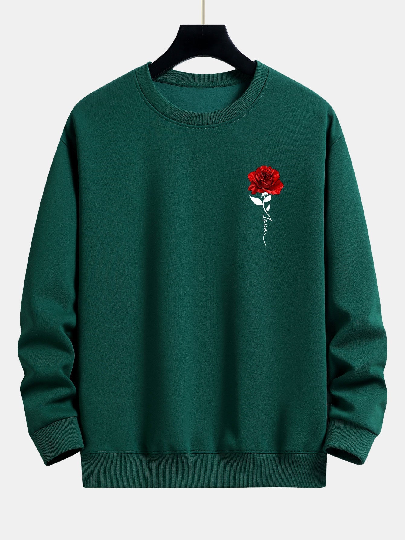 Damen Sweatshirt mit Rosenmuster und Komfort – Emma